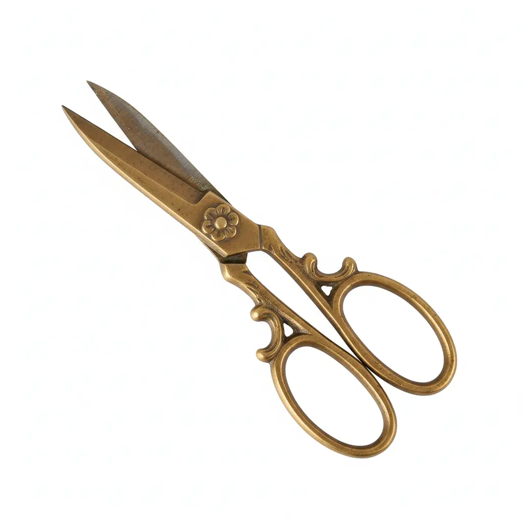 Antique golden snips